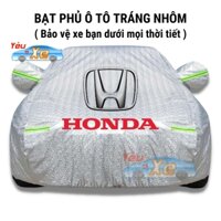 Bạt Phủ Xe Ô Tô Honda CRV, Brio, City, HRV, Accord, Civic, Jazz- Chất Liệu Bạt Tráng Nhôm 3 lớp