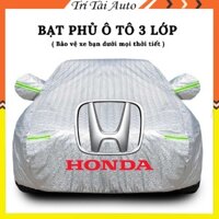 Bạt Phủ Xe Ô Tô Honda CRV, Brio, City, HRV, Accord, Civic, Jazz, BRV chống nóng cao cấp