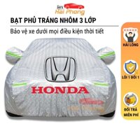 Bạt Phủ Xe Ô Tô Honda CRV, Brio, City, HRV, Accord, Civic, Jazz- Chất Liệu Bạt Tráng Nhôm 3 lớp cao cấp