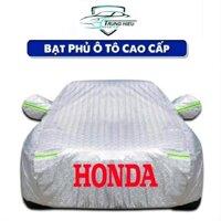 Bạt phủ xe ô tô HONDA CRV,City,HRV,Civic,Accord,Brio,Jazz bạt 3 lớp chống xước có khóa kéo cánh cửa