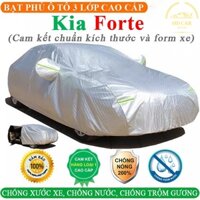 Bạt Phủ Xe Ô Tô KIA FORTE 3 Lớp Ép Nhiệt Tráng Nhôm, Chống Nắng, Chống Mưa, Chống Cháy – HD CAR