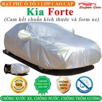 Bạt Phủ Xe Ô Tô KIA FORTE 3 Lớp Ép Nhiệt Tráng Nhôm, Chống Nắng, Chống Mưa, Chống Cháy – SUPERCAR