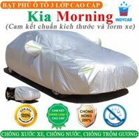 Bạt Phủ Xe Ô Tô KIA MORNING 3 Lớp Ép Nhiệt Tráng Nhôm, Chống Nắng, Chống Mưa, Chống Cháy – INDYCAR