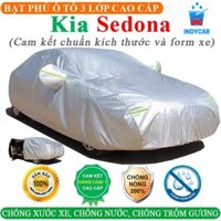 Bạt Phủ Xe Ô Tô KIA SEDONA 3 Lớp Ép Nhiệt Tráng Nhôm, Chống Nắng, Chống Mưa, Chống Cháy – INDYCAR