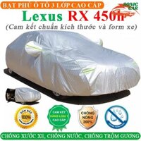 Bạt Phủ Xe Ô Tô LEXUS RX450H 3 Lớp Ép Nhiệt Tráng Nhôm, Chống Nắng, Chống Mưa, Chống Cháy – SONICCAR