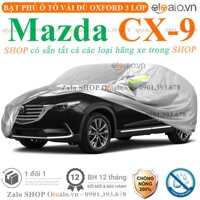 Bạt phủ xe ô tô Mazda CX9 car covers vải dù oxford 3 lớp cao cấp - OTOALO