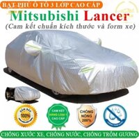 Bạt Phủ Xe Ô Tô MITSUBISHI LANCER 3 Lớp Ép Nhiệt Tráng Nhôm, Chống Nắng, Chống Mưa, Chống Cháy – HD CAR - 0852952236 .