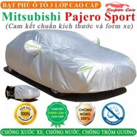 Bạt Phủ Xe Ô Tô MITSUBISHI PAJERO SPORT 3 Lớp Ép Nhiệt Tráng Nhôm, Chống Nắng, Chống Mưa, Chống Cháy – SUPERCAR