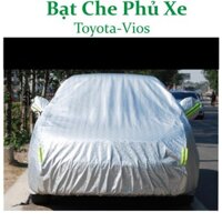 Bạt Phủ Xe ô tô tráng nhôm cách nhiệt 2 lớp chống nóng - dành cho xe ô tô Vios ( Màu bạc ) Hàng Chất Lượng Loại 1