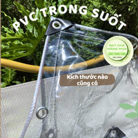 Bạt PVC Che Mưa + Chắn Gió _ Trong suốt 100% - Bạt Nhựa Xuất Khẩu Châu Âu