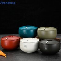 Bát Ramen Hai Lớp FOUNDTWO, Bát Canh Nhật Bản Cách Nhiệt, Hộ Gia Đình Có Nắp Inox Hộp Đựng Thực Phẩm Không Thể Phá Vỡ Khách Sạn