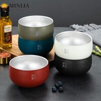Bát Ramen Hai Lớp MINLIA, Bát Canh Inox Nhật Bản, Hộ Gia Đình Có Nắp Cách Nhiệt Hộp Đựng Thực Phẩm Không Thể Phá Vỡ Khách Sạn