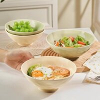 Bát Ramen Kem Hộ Gia Đình 27cm Mì Gốm Bát Canh 2025 Phong Cách Mới Mũ Bát