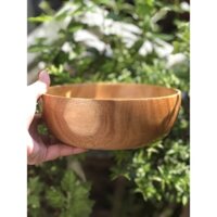 Bát salad Bát gỗ keo trang trí Bát du lịch