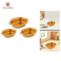 Bát Salad Inox Đĩa Thực Phẩm Kim Loại Trộn Bát Bộ Đồ Ăn Ramen Mì Phục Vụ Chảo Trang Trí Đôi Tai Cho