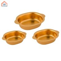 Bát Salad Inox Đĩa Thực Phẩm Kim Loại Trộn Bát Bộ Đồ Ăn Ramen Mì Phục Vụ Chảo Trang Trí Đôi Tai Cho