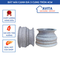 Bát soi phào cạnh đá, bát mài cạnh đá 3 cung tròn 4cm lắp máy mài cầm tay