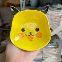 Bát Sứ Đĩa Sứ Set Đồ Ăn Sứ Chi Tiết Màu Vàng Cực Yêu - Bát Pikachu mini,Chọn phân loại