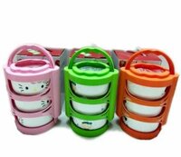 BÁT SỨ KÈM CẶP LỒNG NHỰA (Trắng, Sứ)