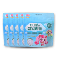 [Bắt Teenieping] Sour Sweet Teenieping Xylitol, 40g, 5 Gói, Kẹo, Trẻ Em, Không Đường