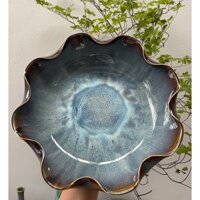 Bát thả hoa ban thờ thần tài Bát minh đường tụ thủy gốm sứ bát tràng men hỏa biến cao cấp