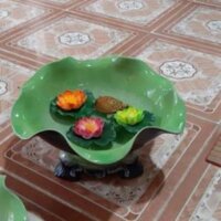 Bát thả hoa kèm đế