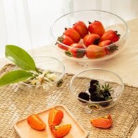 Bát thả hoa thủy tinh có chân