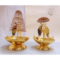Bát thắp hương (nhang) vòng hình cá