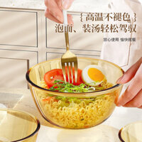 Bát Thủy Tinh Trong Suốt Nhà Bếp Nướng Và Mì Có Trứng Đánh Bát Rau Quả Salad Bát Đặt Vào Microwa