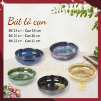 Bát tô cạn men hoả biến gốm Bát Tràng chính hãng cao cấp, tô sứ đẹp mắt