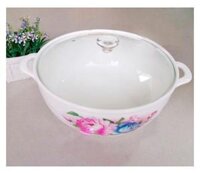 BÁT TÔ CANH NẶP ĐẬY KÍNH (Trắng, Sứ)