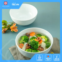 Bát Tô Canh Sứ Trắng Đủ Size - Tô khum Sứ Long Phương - 8 inch