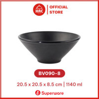 Bát Tô , Chén Đựng Canh , Bát Phíp màu đen nhám 100% Melamine Superware [BỀN ĐẸP][SANG TRỌNG]