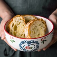 Bát tô cherry, bát đựng canh decor gôm sứ dùng đựng canh cơm cực xinh yêu