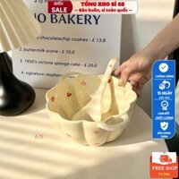 Bát tô kèm muôi múc canh hình trái tim siêu xinh(có hộp xốp)..