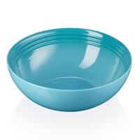 Bát tô Le Creuset Servierschale 32cm Karibik Blau - màu xanh ngọc bích