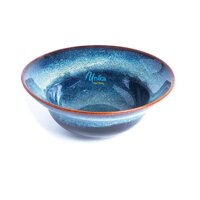 Bát tô loe có eo 4 size xanh hoả biến - Bát yêu xanh hoả biến 4 sze - Gốm Sứ Cao Cấp Bát Tràng - D20 - 20cm