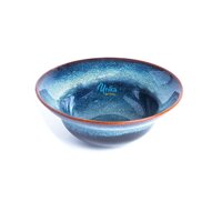 Bát tô loe có eo 4 size xanh hoả biến - Bát yêu xanh hoả biến 4 sze - Gốm Sứ Cao Cấp Bát Tràng - D18 - 18cm