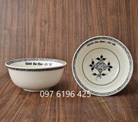 Bát tô phở viền hoa móc in logo