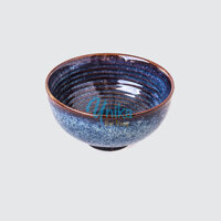 Bát tô sâu D20 men hỏa biến 4 màu men - Gốm sứ cao cấp Bát Tràng - Xanh