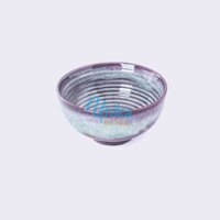 Bát tô sâu D20 men hỏa biến 4 màu men - Gốm sứ cao cấp Bát Tràng - Men hồng tuyết
