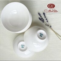 Bát trắng ăn cơm sứ xương Minh Châu - Vỡ 1 đổi 1