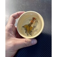 Bát tre vẽ cá 3D Resin