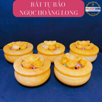Bát Tụ Bảo , Bát Tụ Bảo Tài Lộc, Bát Minh Đường Tụ Thủy, Đá Ngọc Hoàng Long Màu Vàng, Nhiều Kích Cỡ
