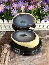 Bát Tụ Bảo đá mã não thô nguyên khối - Nặng 1,62 kg