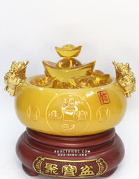 Bát Tụ Bảo Vàng Thạch Anh TBB-004