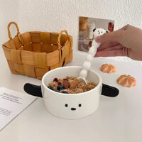 🍋Bát và thìa gốm sứ dễ thương cho chó con 4.5 ''; Bát mì ăn liền hoạt hình có tay cầm; Bát sữa chua; Bát trái cây; Bộ đồ ăn