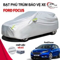 Bạt vải dù oxford bảo vệ xe ô tô, áo trùm oto Ford Focus