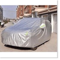 Bạt xe hơi ,Bạt phủ xe hơi, áo trùm che phủ xe hơi, Bạt phủ xe ôtô tráng nhôm bạc 4 chỗ, 2 lớp chống nóng, mưa, xước sơn