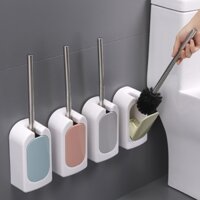 Bathroom bathroom wall mounted toilet long brush handle household no dead angle soft cleaning brush